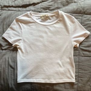 Ribbed crop top t-shirt